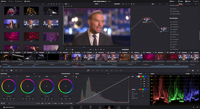 do professional video and audio editing