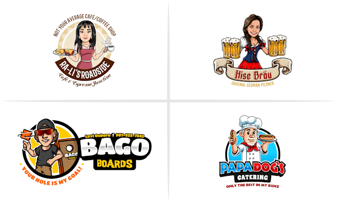 create your face into cartoon mascot character