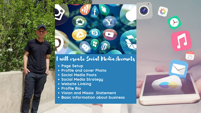 create social media accounts