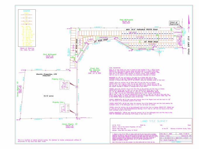 Top 10! I will draw land survey plans for you