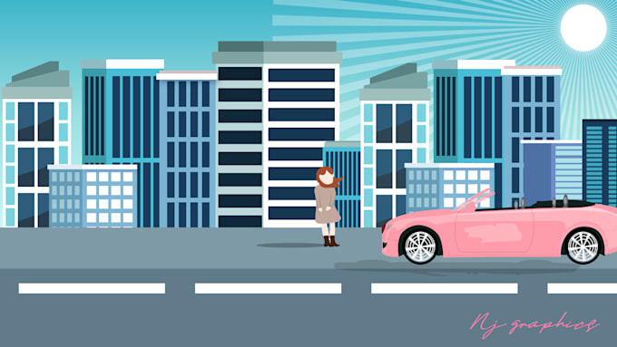 create perfect flat and realistic illustration