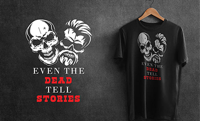 design professional, trendy tshirts and realistic mockup
