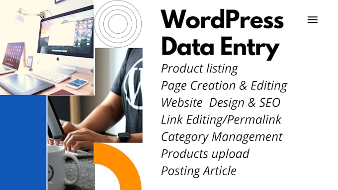 do fast wordpress, woo commerce data entry for you