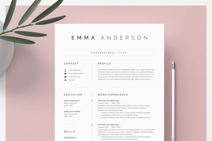 Design a modern and minimal resume by Assistant_tech | Fiverr