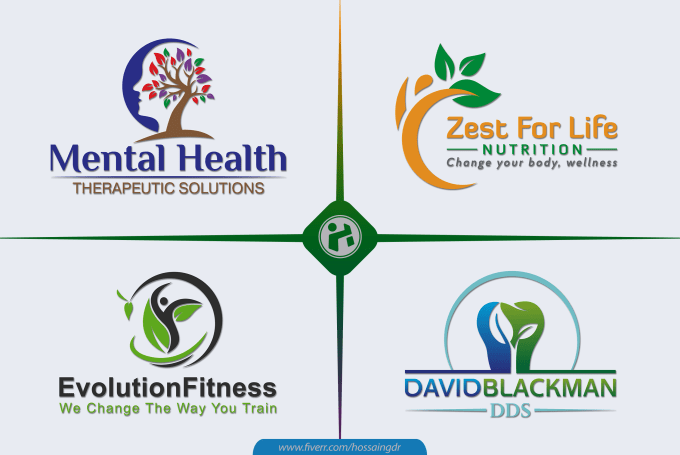 design best mental health, medical, counseling, dental, wellness, spa logo