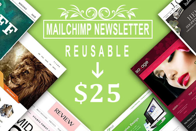 Design a mailchimp newsletter template by Mailchiimper | Fiverr