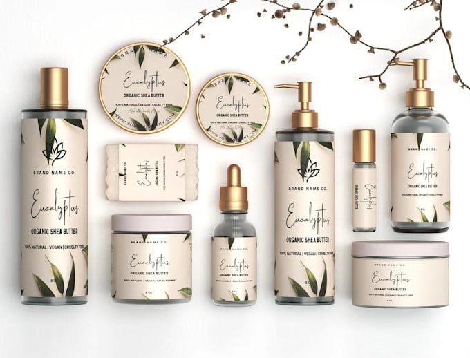 create a product packaging design and label design