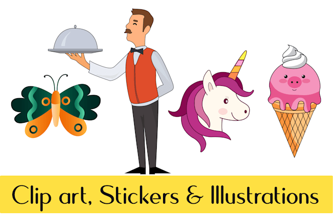 create clip art, stickers and illustrations