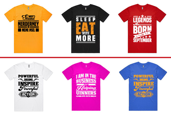 create a modern typography t shirt design
