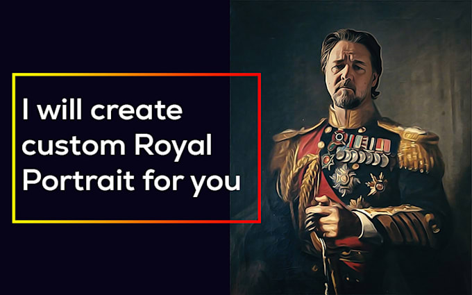 create king or queen royal portrait for you