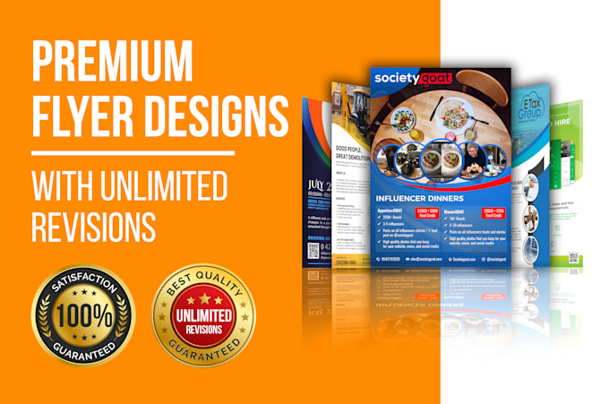 design professional flyers, brochure or business card