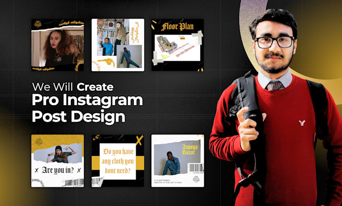 design your instagram post template and carousels