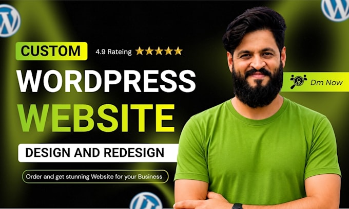 create, design, redesign and develop a responsive wordpress business website