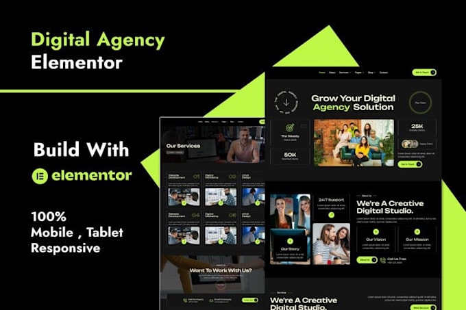 create wordpress assisted living home care business website with elementor in 24