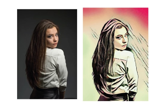 draw your photo into cartoon comic