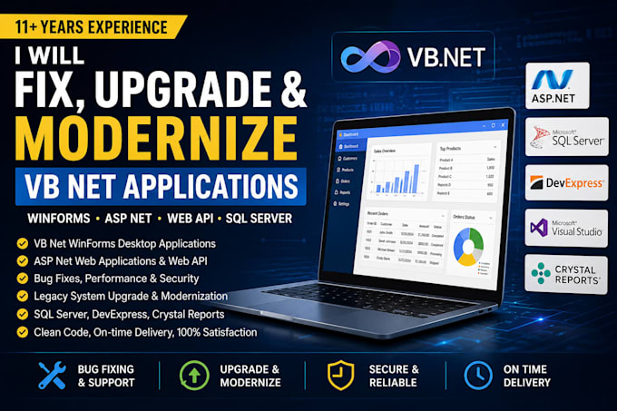 fix, upgrade and modernize vb net applications