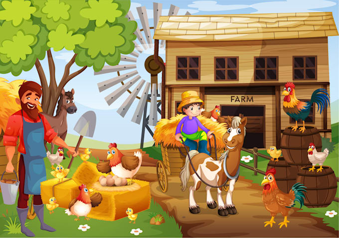 create awesome children book illustrations