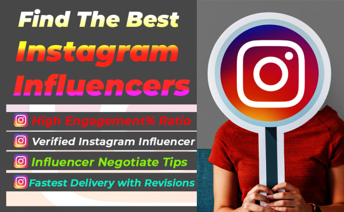 Find your niche based instagram influencer list by Sajibshaha94