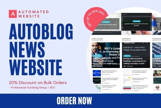 create automated news website RSS aggregator auto blog