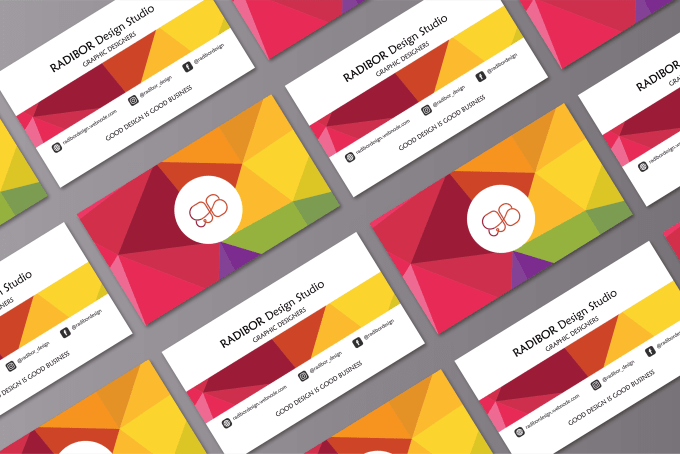 create an amazing and catchy business card
