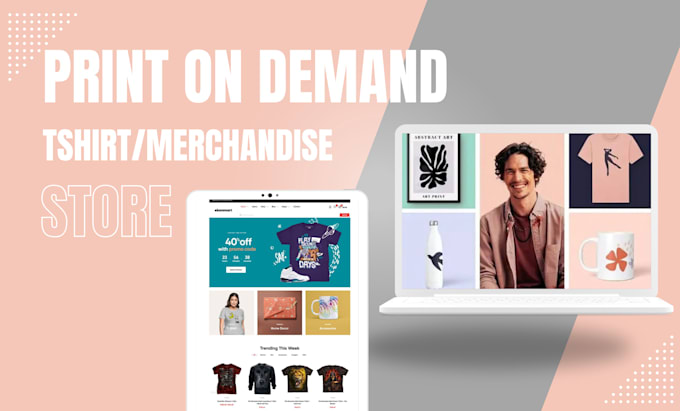 design shopify printful, printify, teelaunch, gelato, print on demand website