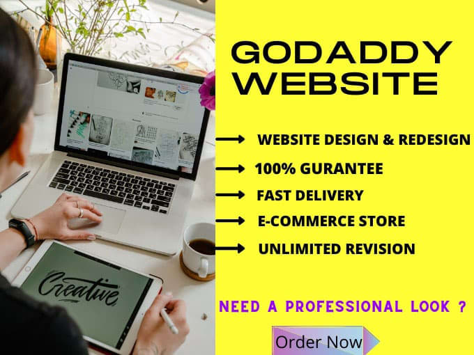 design a website and godaddy ecommerce store professionally