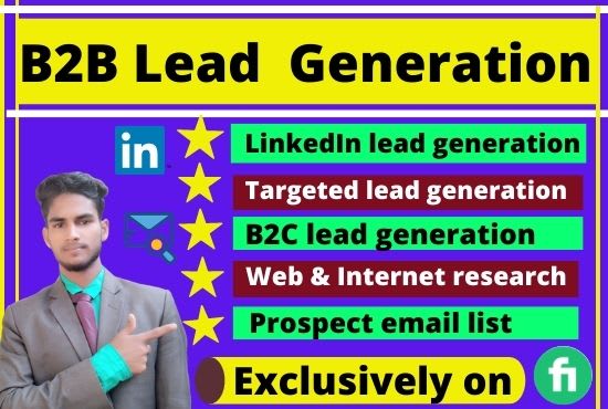 do targeted b2b linkedin lead generation and prospect email list