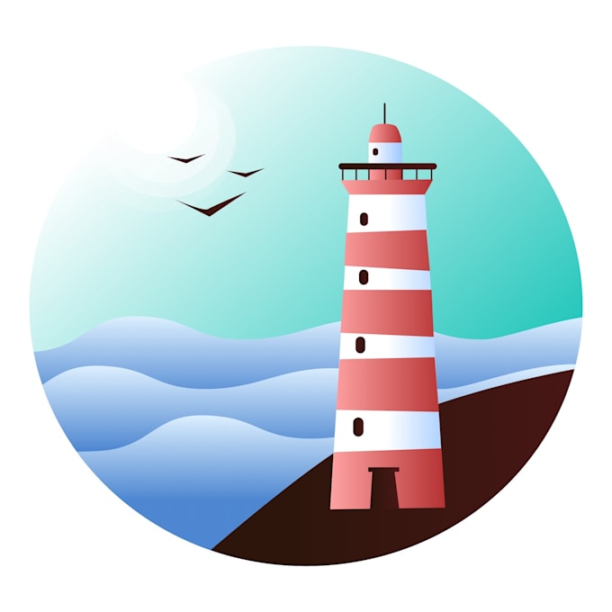 design flat modern web illustration