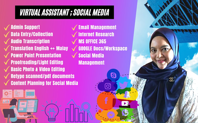 be your best virtual assistant and social media manager