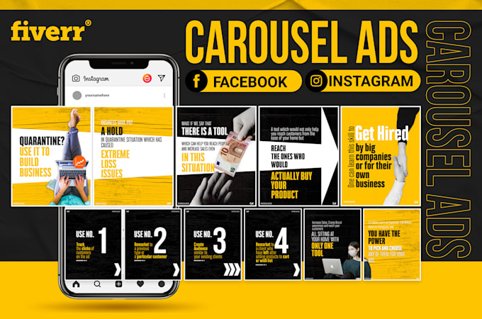 Design awesome social media carousel posts for instagram by Designer ...