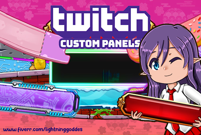 create chibi custom panels for your twitch