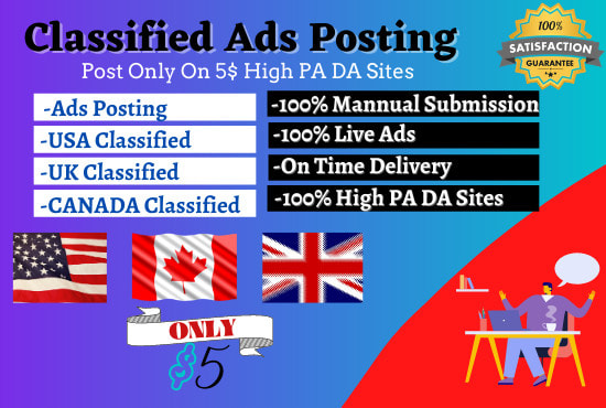 Post Your Ads On Classified Ad Posting Sites Of Usa Uk And Canada By
