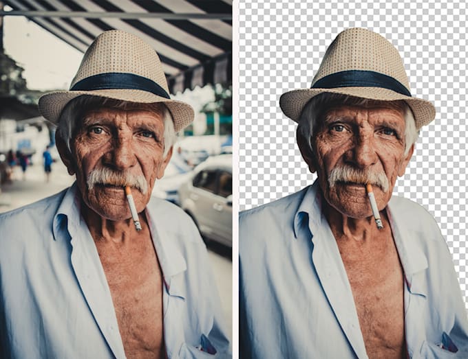 do background removal and create white or transparent images