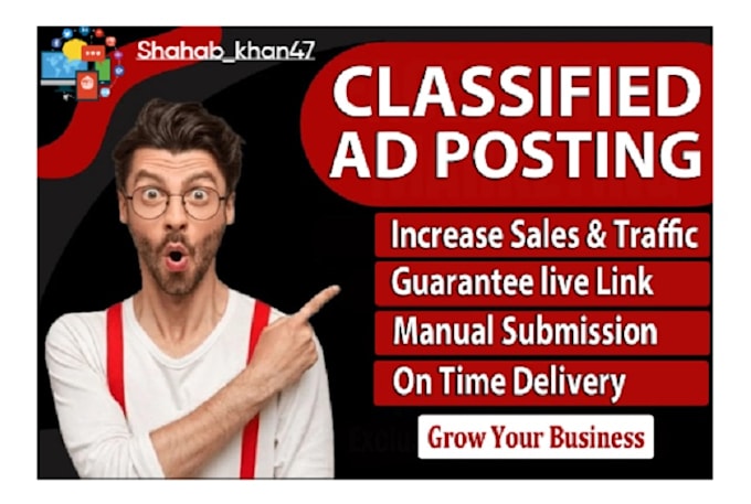 do classified ad posting job for you in cheap budget
