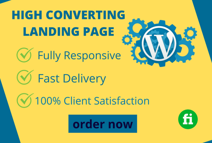 create a responsive landing page website,one page website
