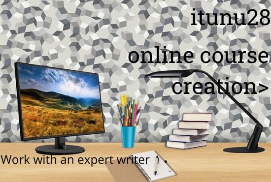 write an engaging online course content