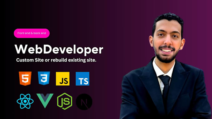 build, rebuild full stack website development front end, backend, custom website