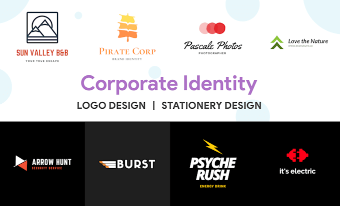 design corporate identity logo and stationery