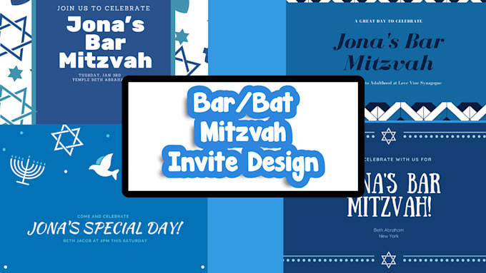 create a custom bar or bat mitzvah invitation