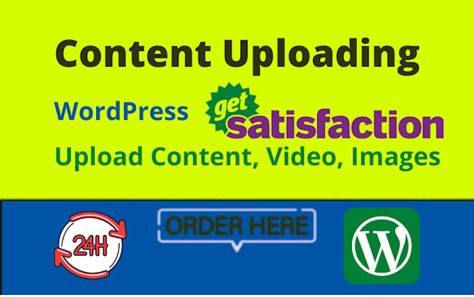 do content uploading, article posting on wordpress