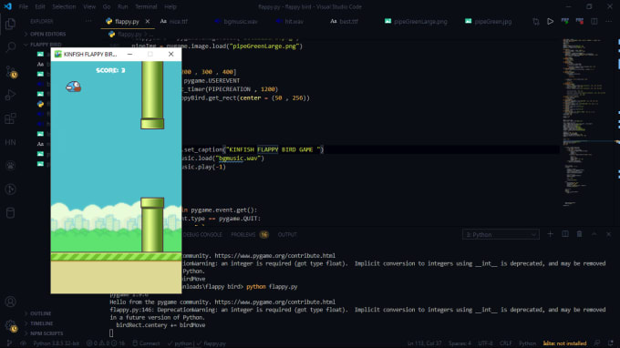 Create a desktop game and app using python tkinter and pygame by ...
