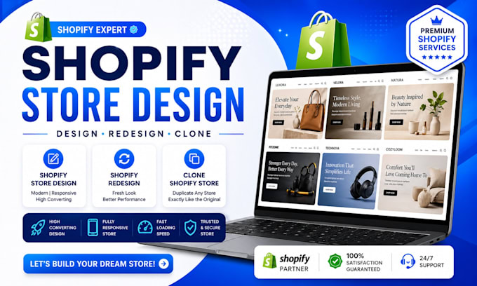 develop a shopify store, expert shopify website