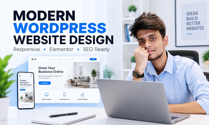 design a clean and modern wordpress website