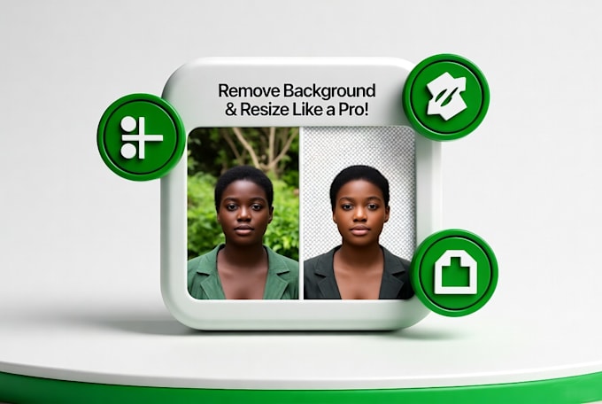 remove image background and resize photos professionally