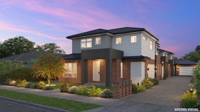 render 3d images for real estate marketing, architecture