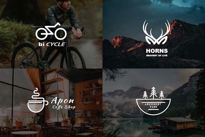 do simple modern minimalist logo designs for business and brand
