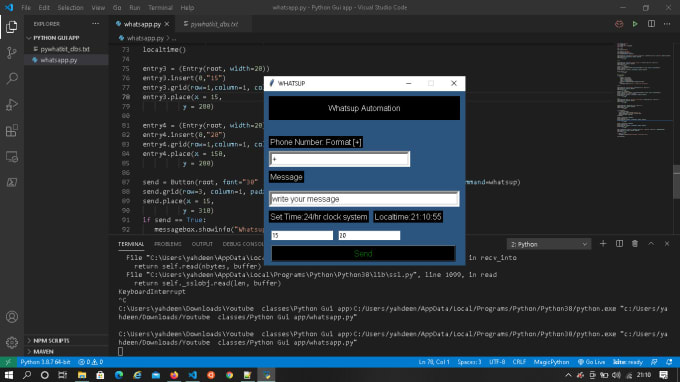 Make a website and desktop app using python by Codingplus | Fiverr