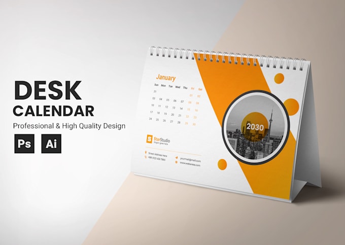 do professional desk calendar, wall calendar design 2026