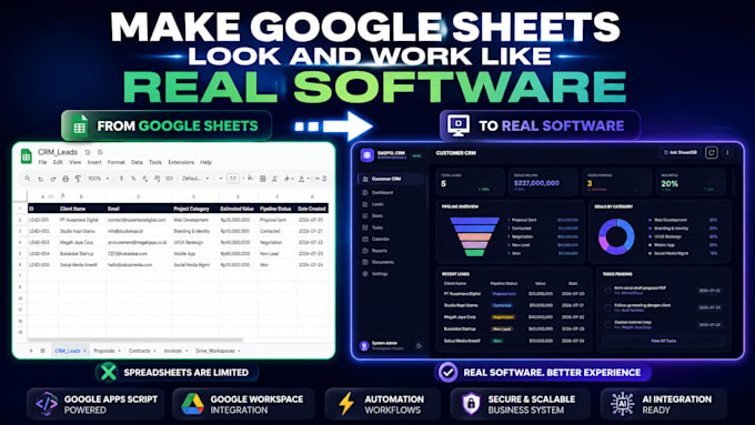 automate google sheets with apps script and custom web apps