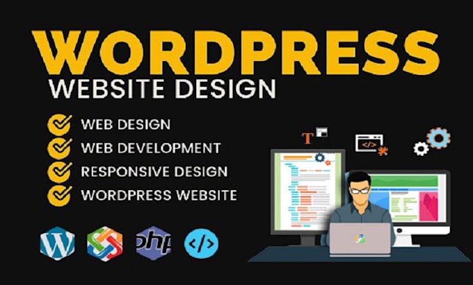 develop any website with wordpress or custom cms